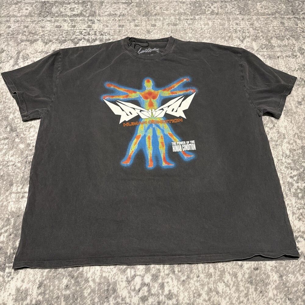 Loiter Culture Kings PURE LOVE VINTAGE T-SHIRT Black Wash 3XL